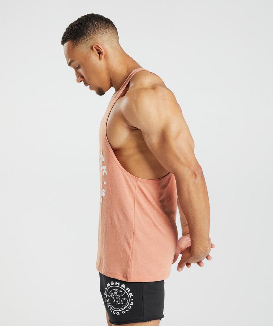 Gymshark Legacy Muške Stringers Roze | HR 2566UZG